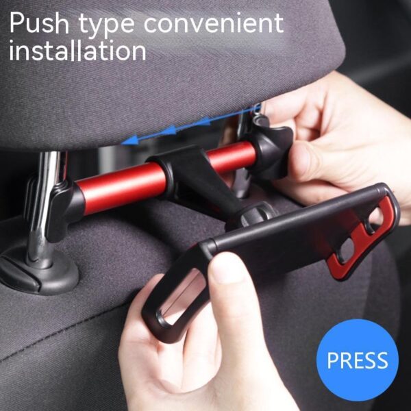 Automotive Headrest Rear Seat Mobile Phone Tablet Computer Stand 360 Degree Rotation - Image 3