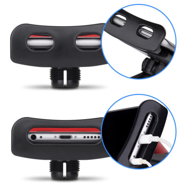 Automotive Headrest Rear Seat Mobile Phone Tablet Computer Stand 360 Degree Rotation - Image 6